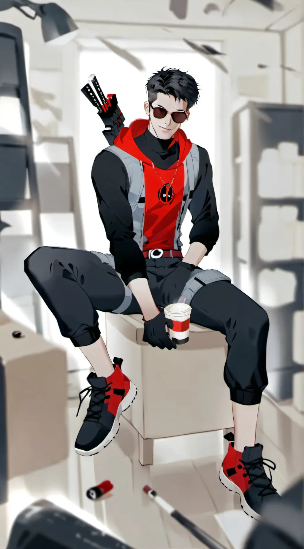 ai character: 1 piece Kuro era  background