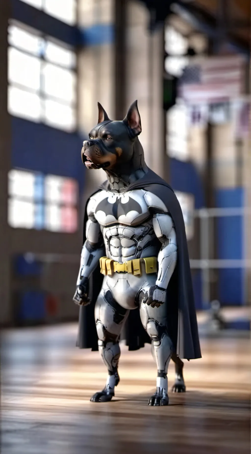 ai character: Batdog but British background