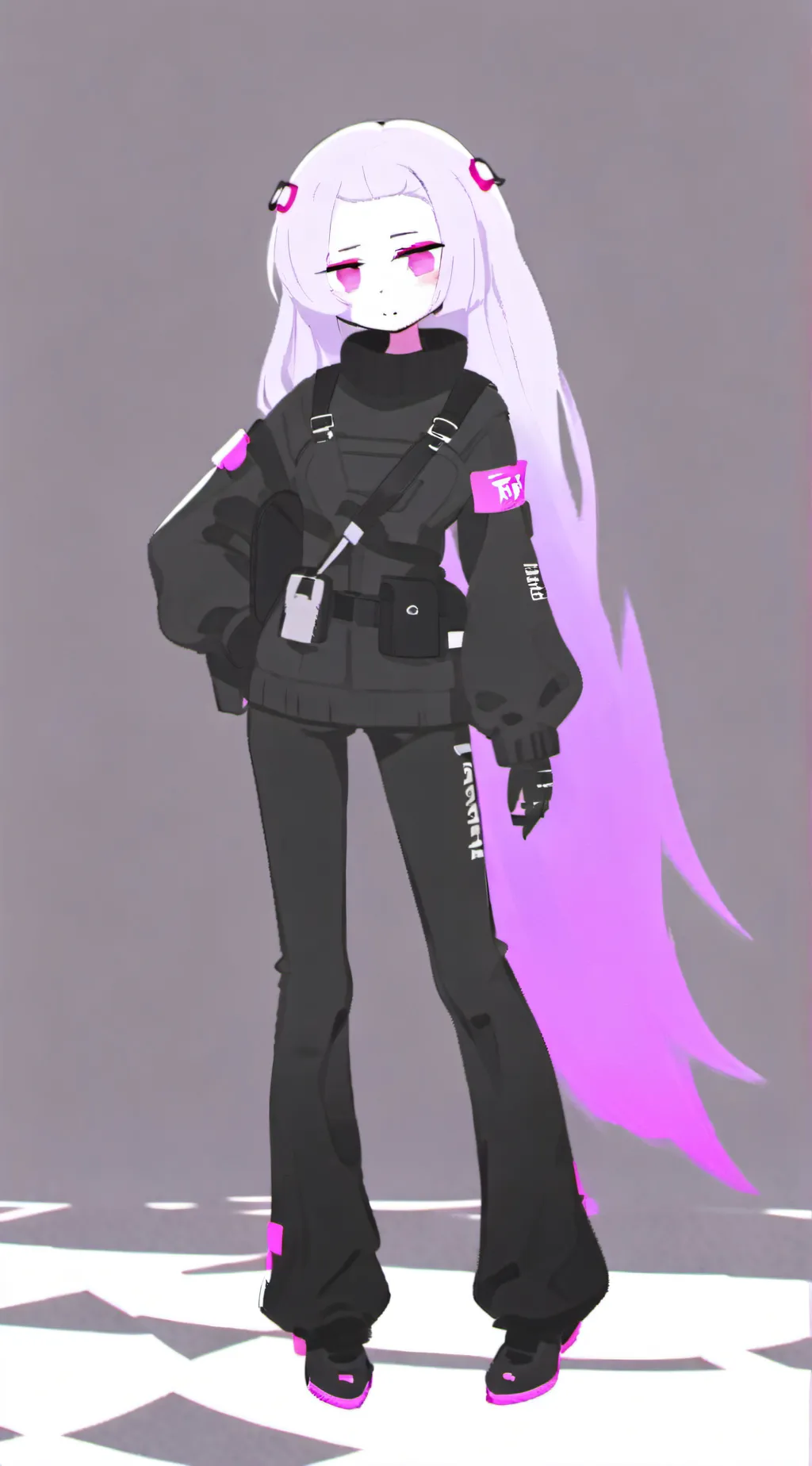 ai character: cloudy background