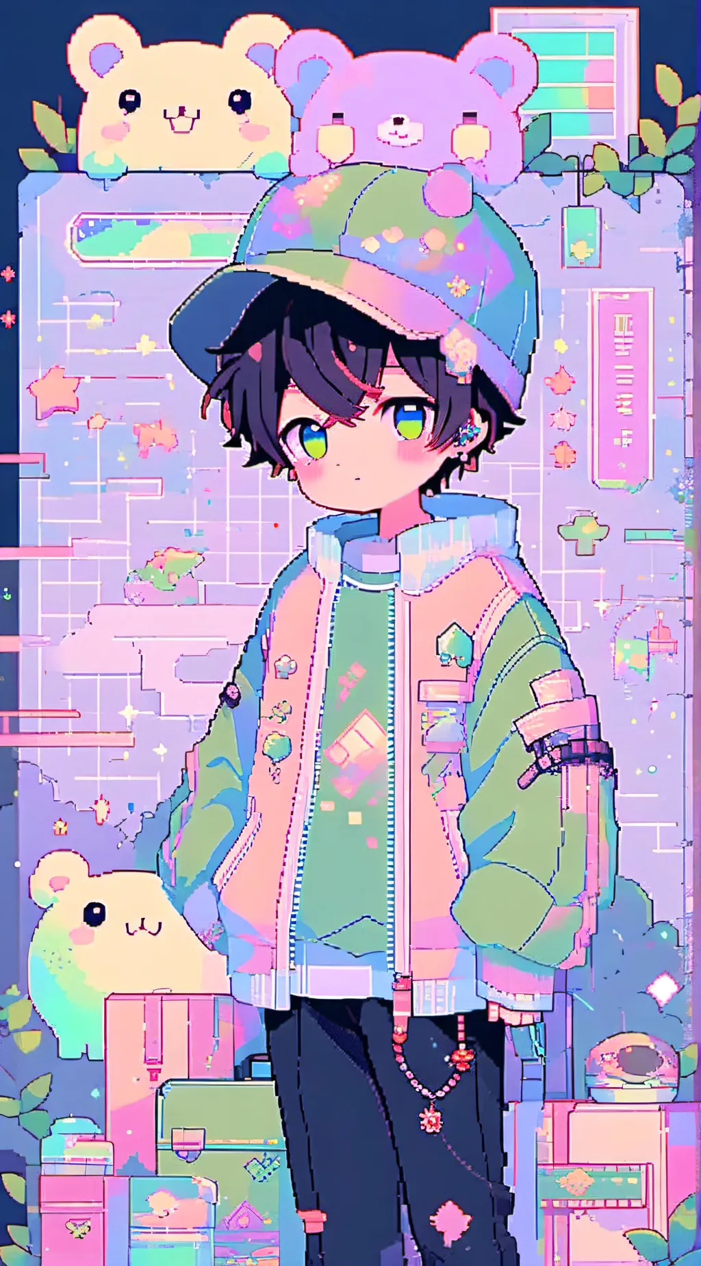 ai character: 🐼Sam🍜(BL) background