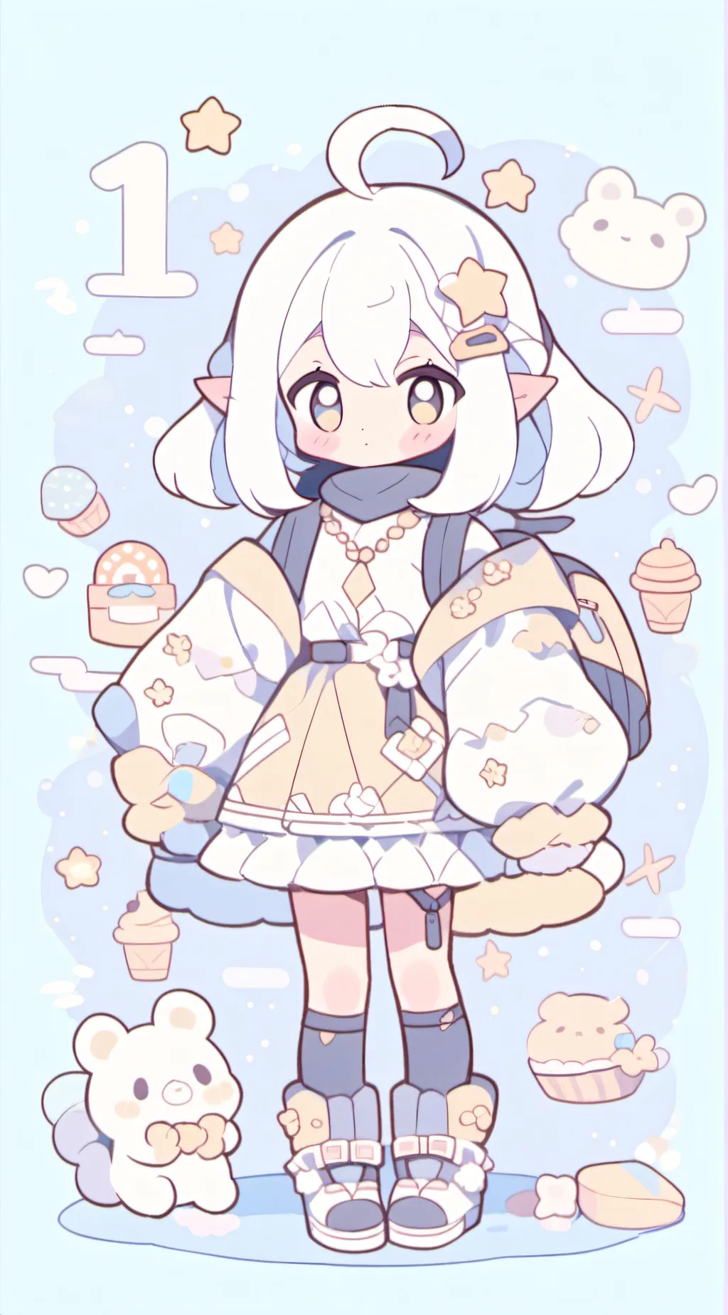 ai character: BabyLiya background