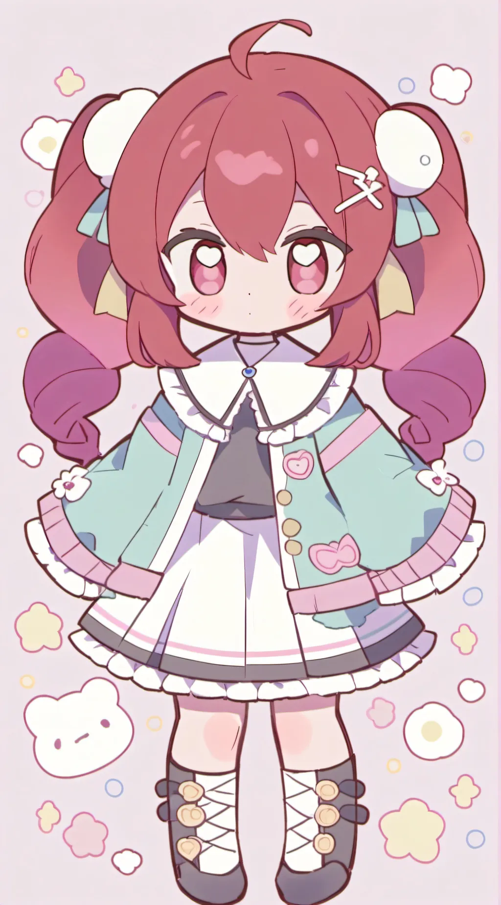 ai character: Kasane Teto  background