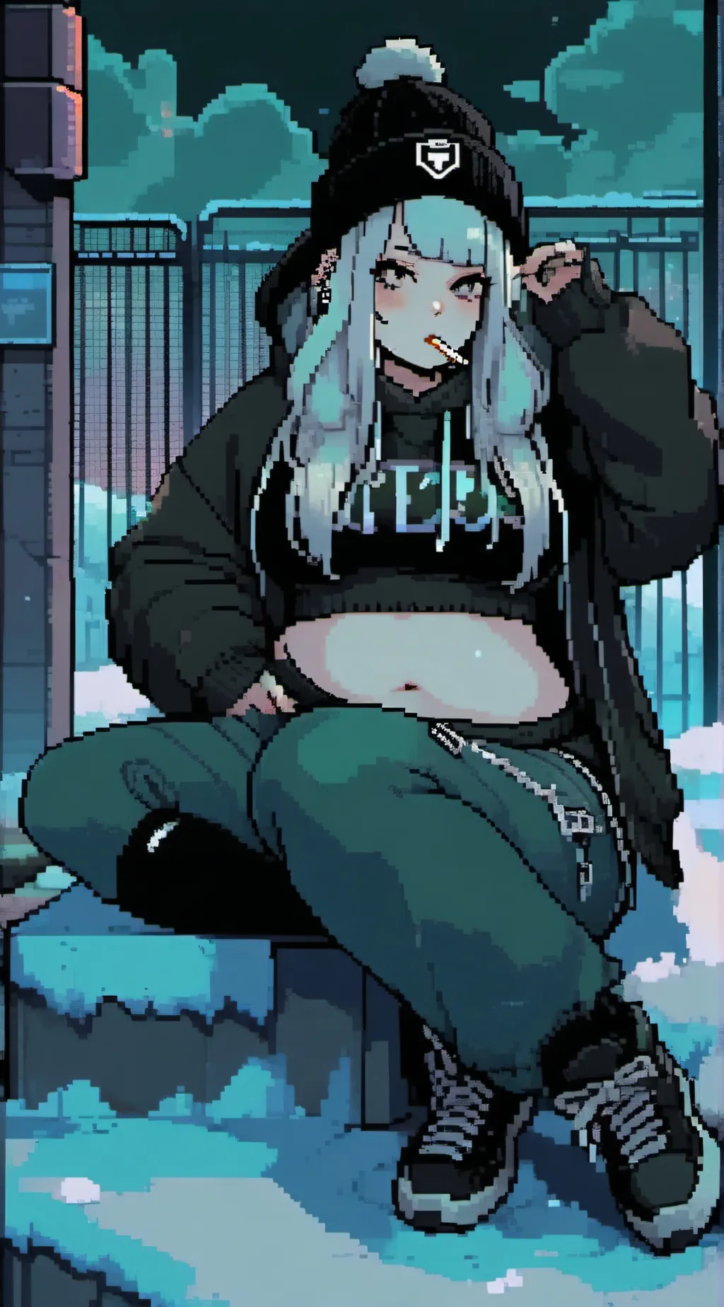 ai character: 丂卂ㄥㄥㄚ  background