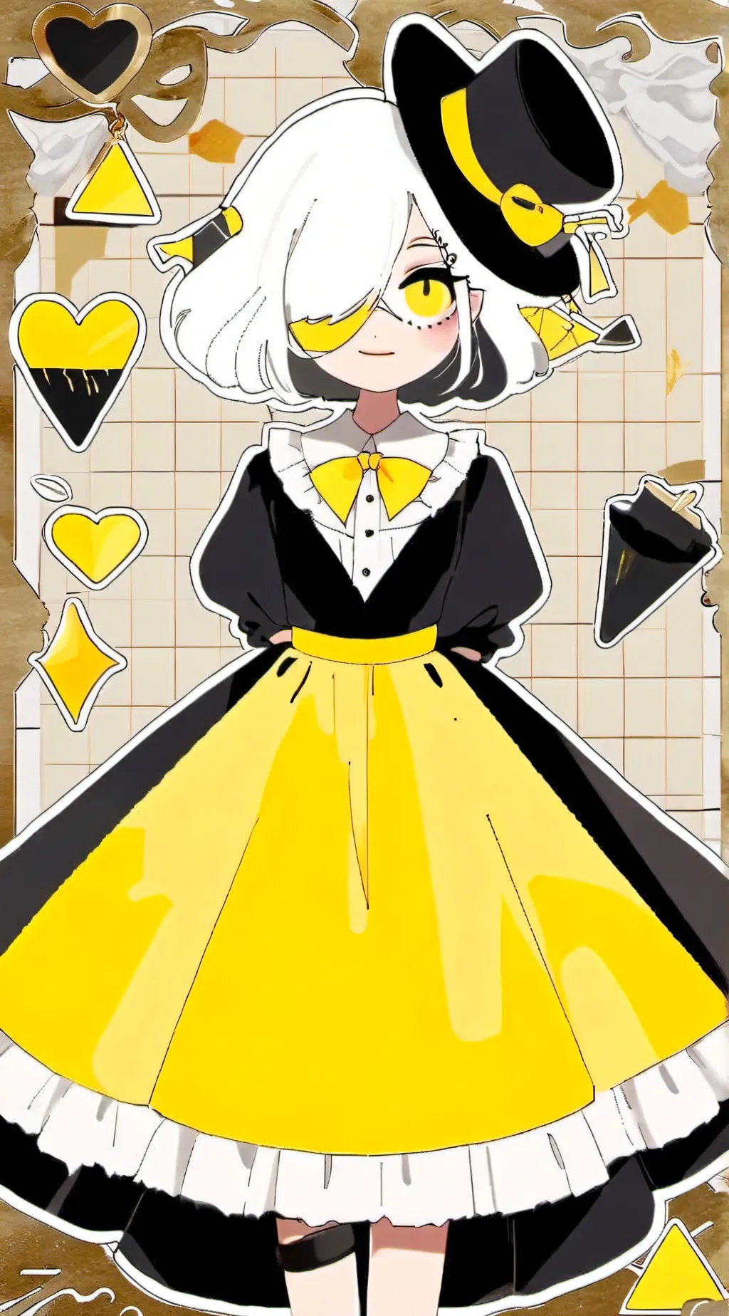 ai character: Anime wifu bill background