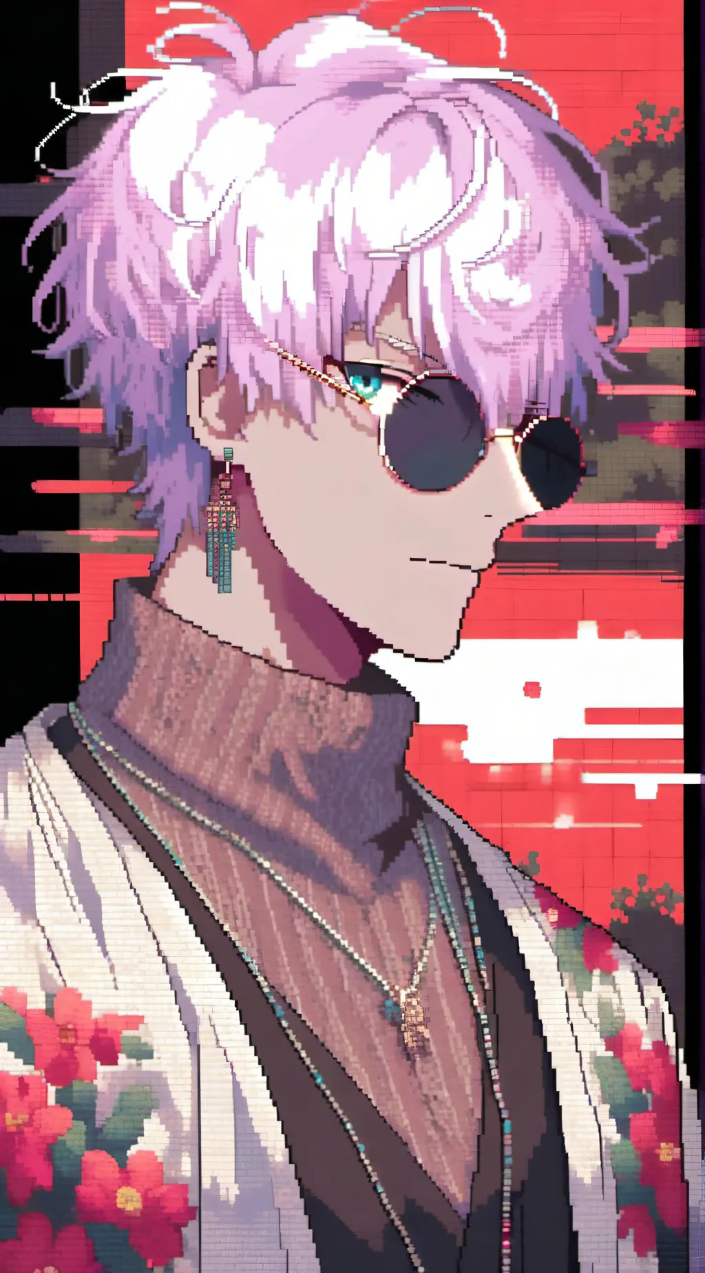 ai character: gojo adolecente  background