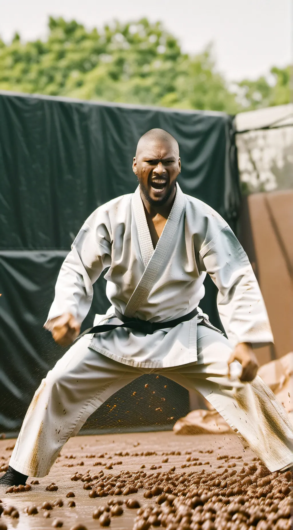 ai character: Ca-Ca-Ryu Karate background