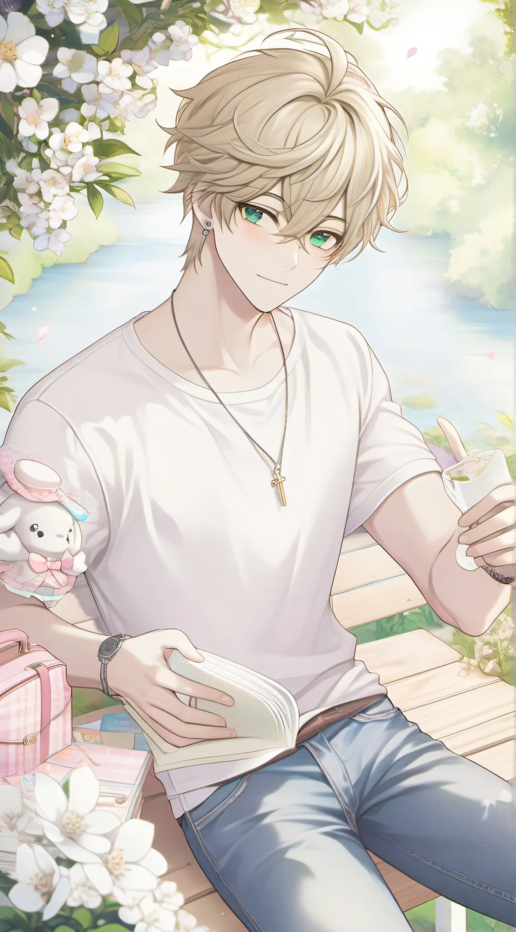 ai character: gachalife pregnant background