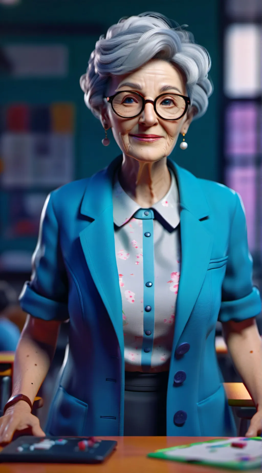 ai character: Mrs may background