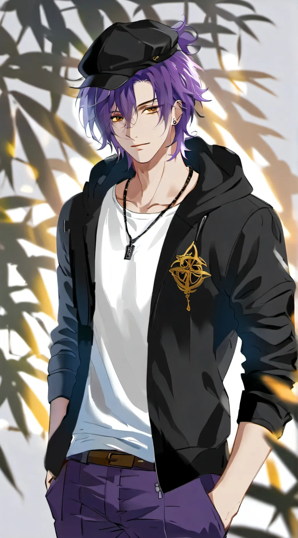 ai character: X doorman background