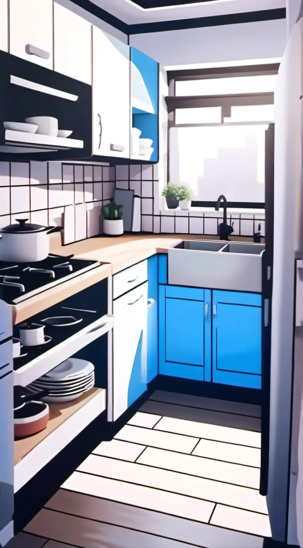 ai character: sprout x cosmo background