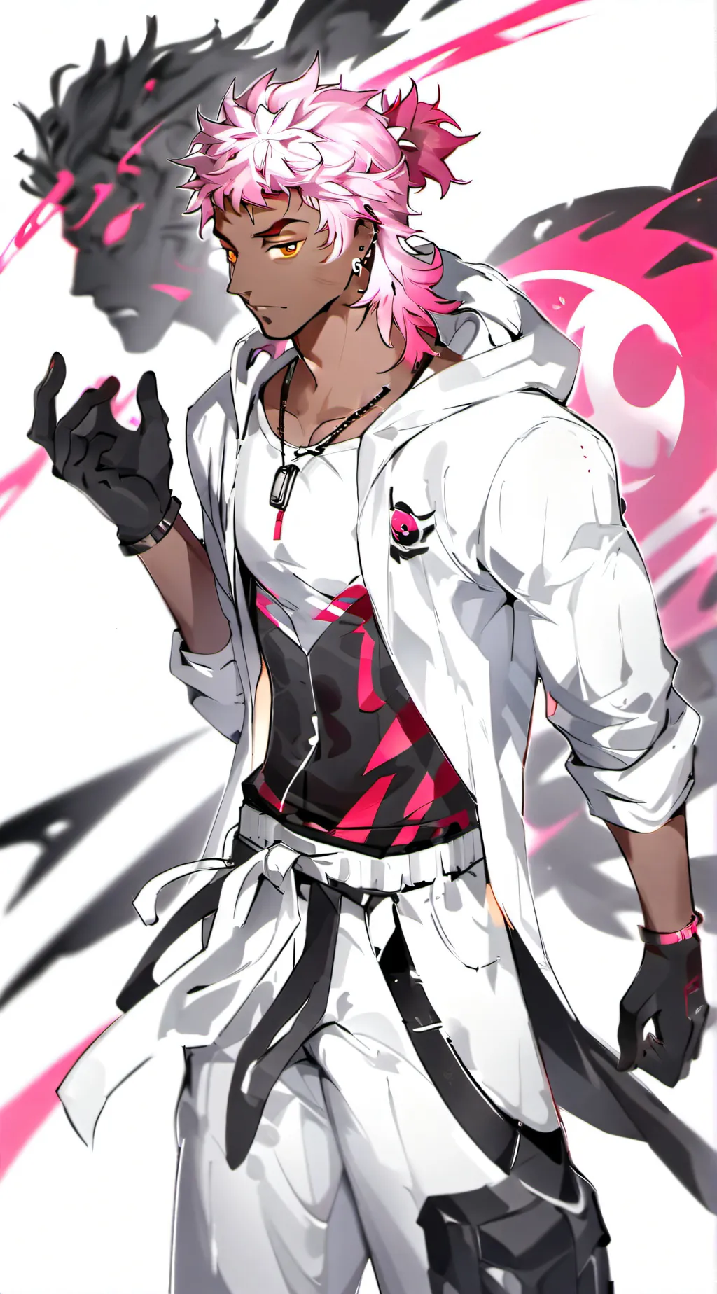 ai character: focus background