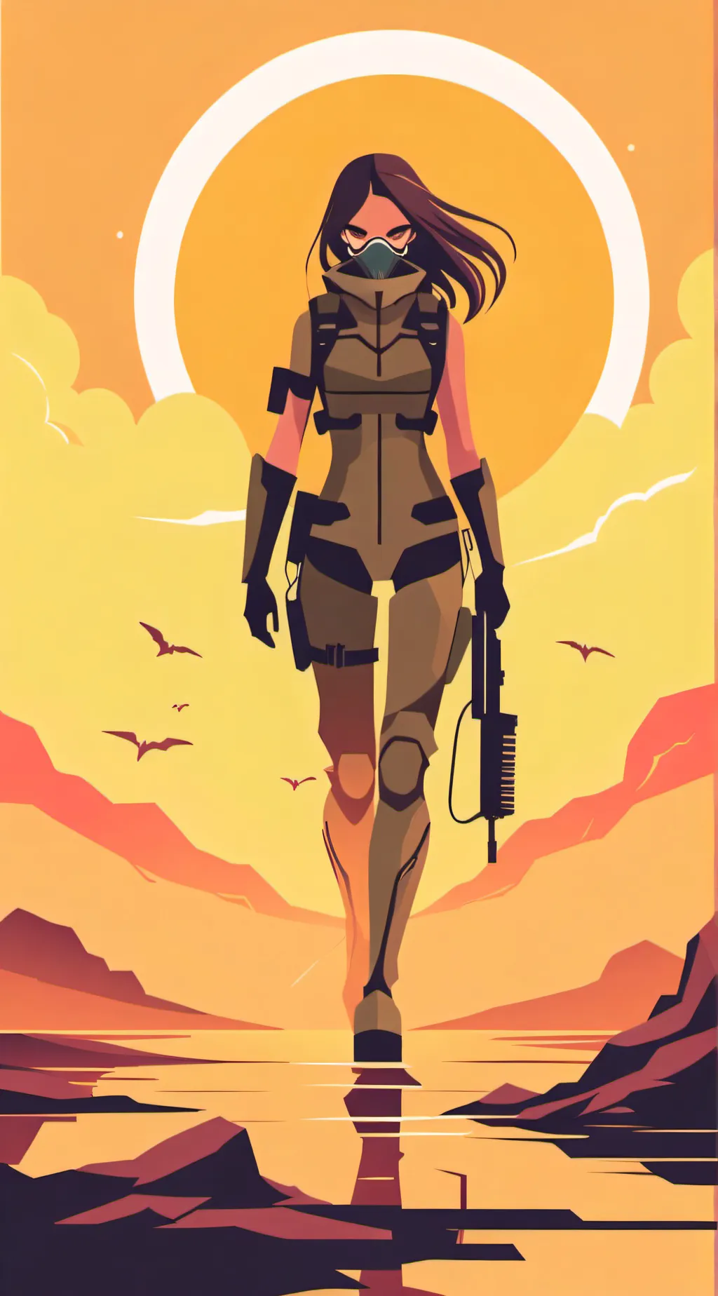 ai character: The final battle  background