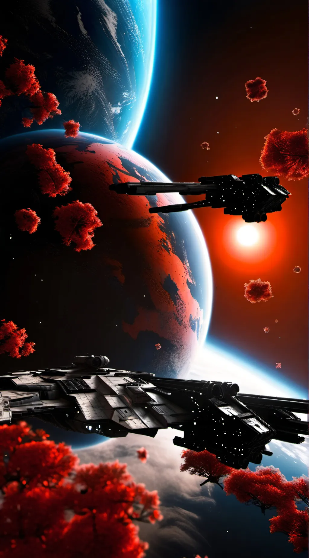 ai character: CYAN SKIES background