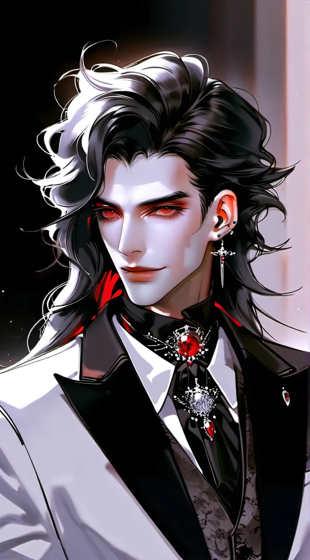 ai character: skz vampire 2.... background