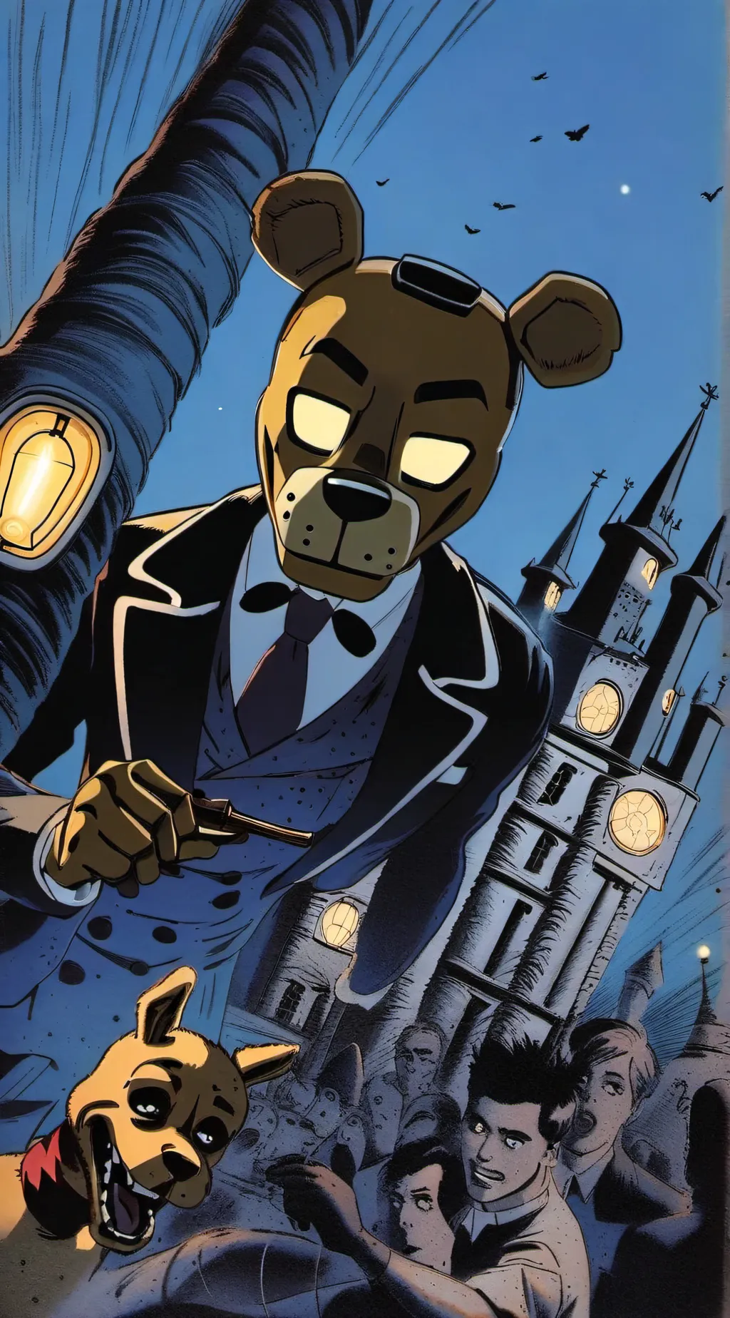 ai character: FNAF background