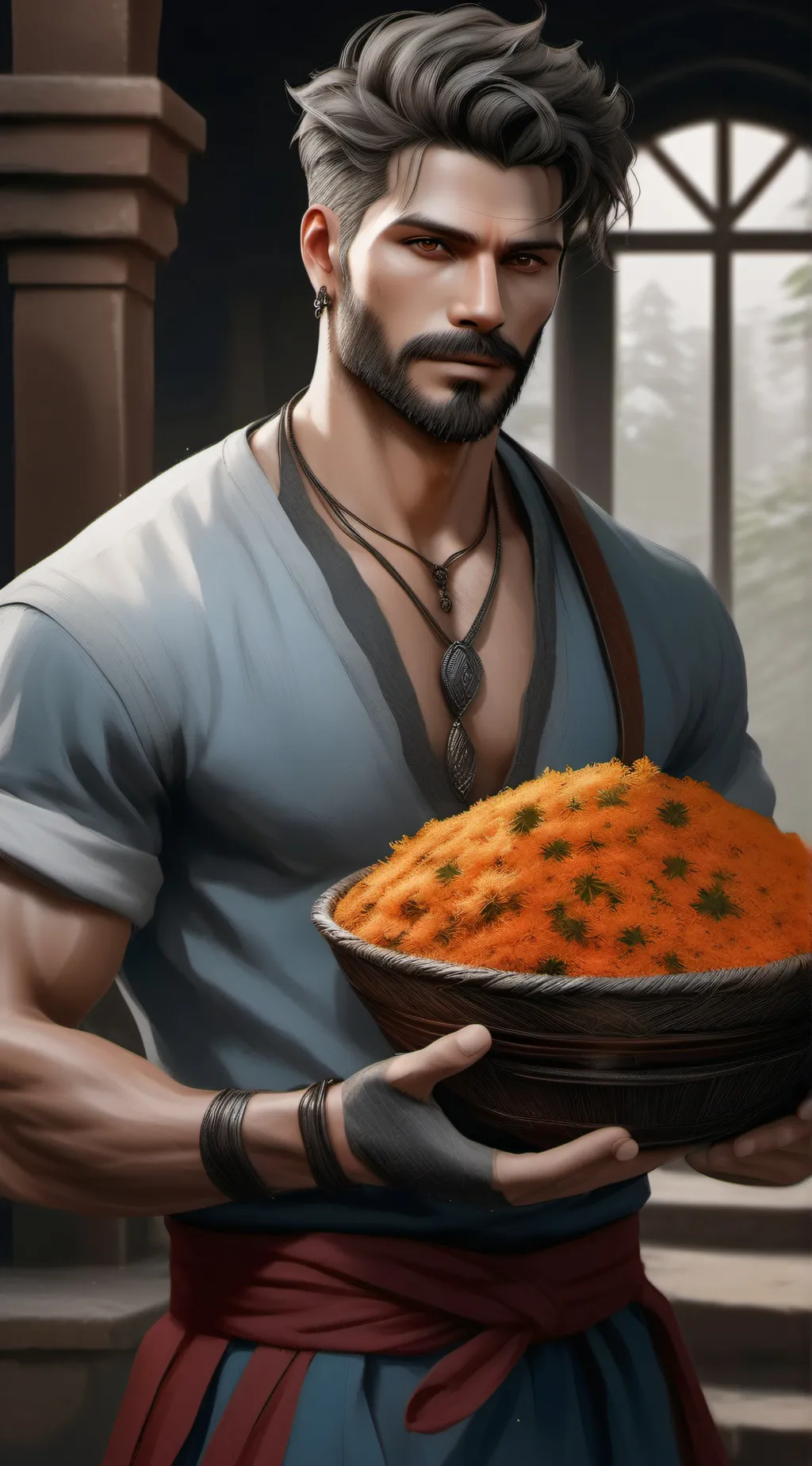 ai character: hussein background