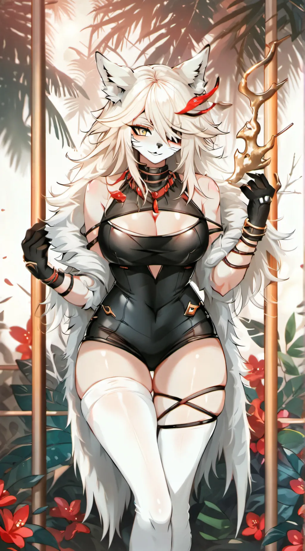 ai character: caged up background