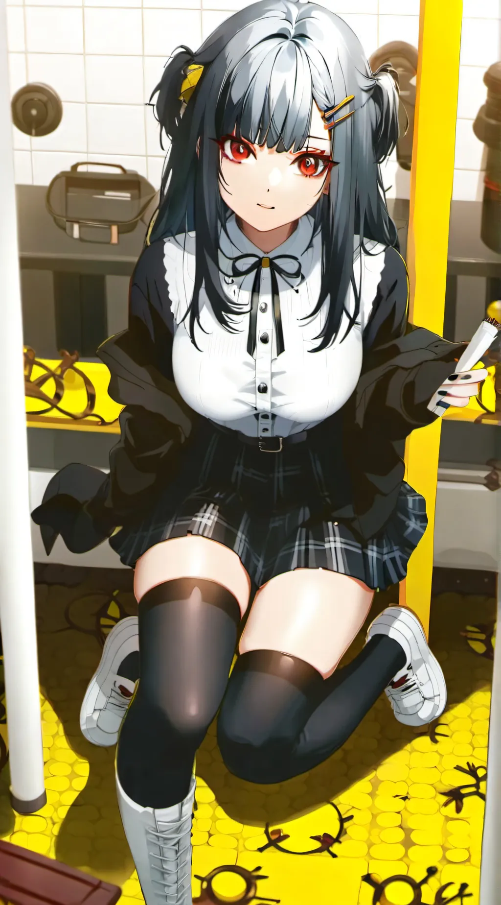 ai character: raven Bellatrix ae background