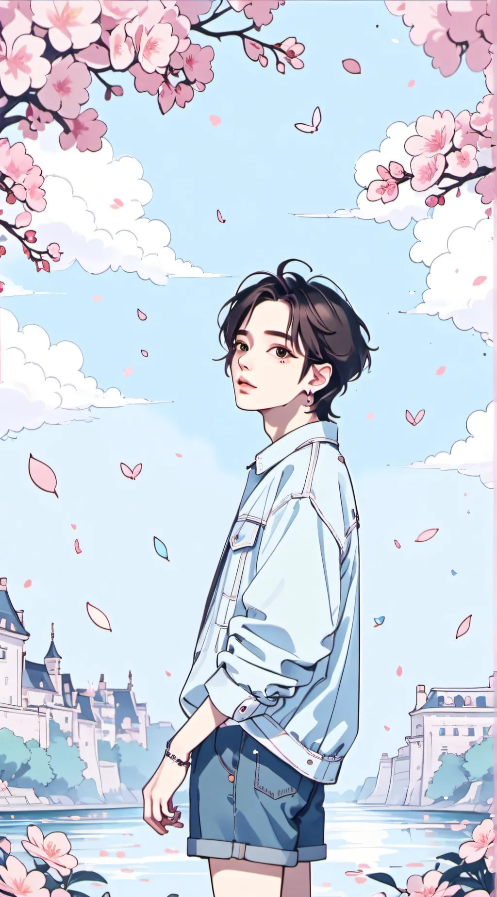 ai character: Hyunjin  background