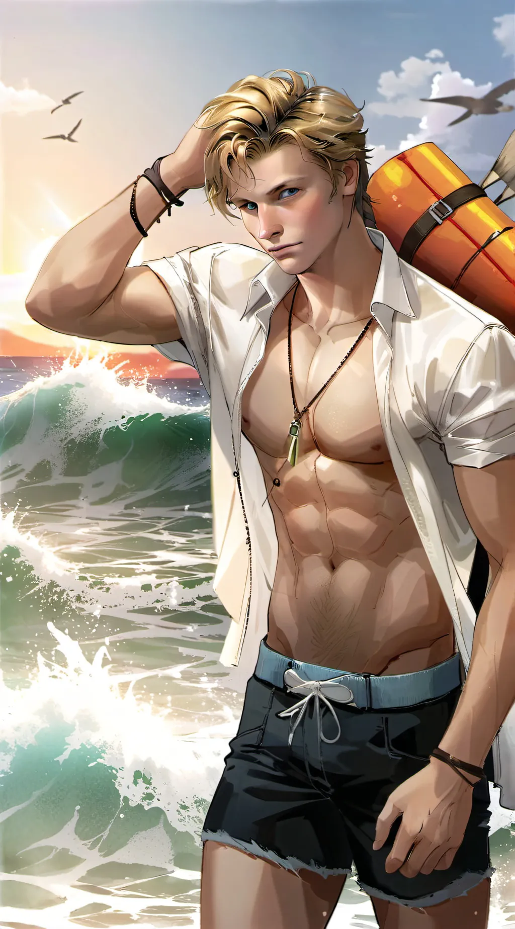 ai character: Outer banks crew!! background