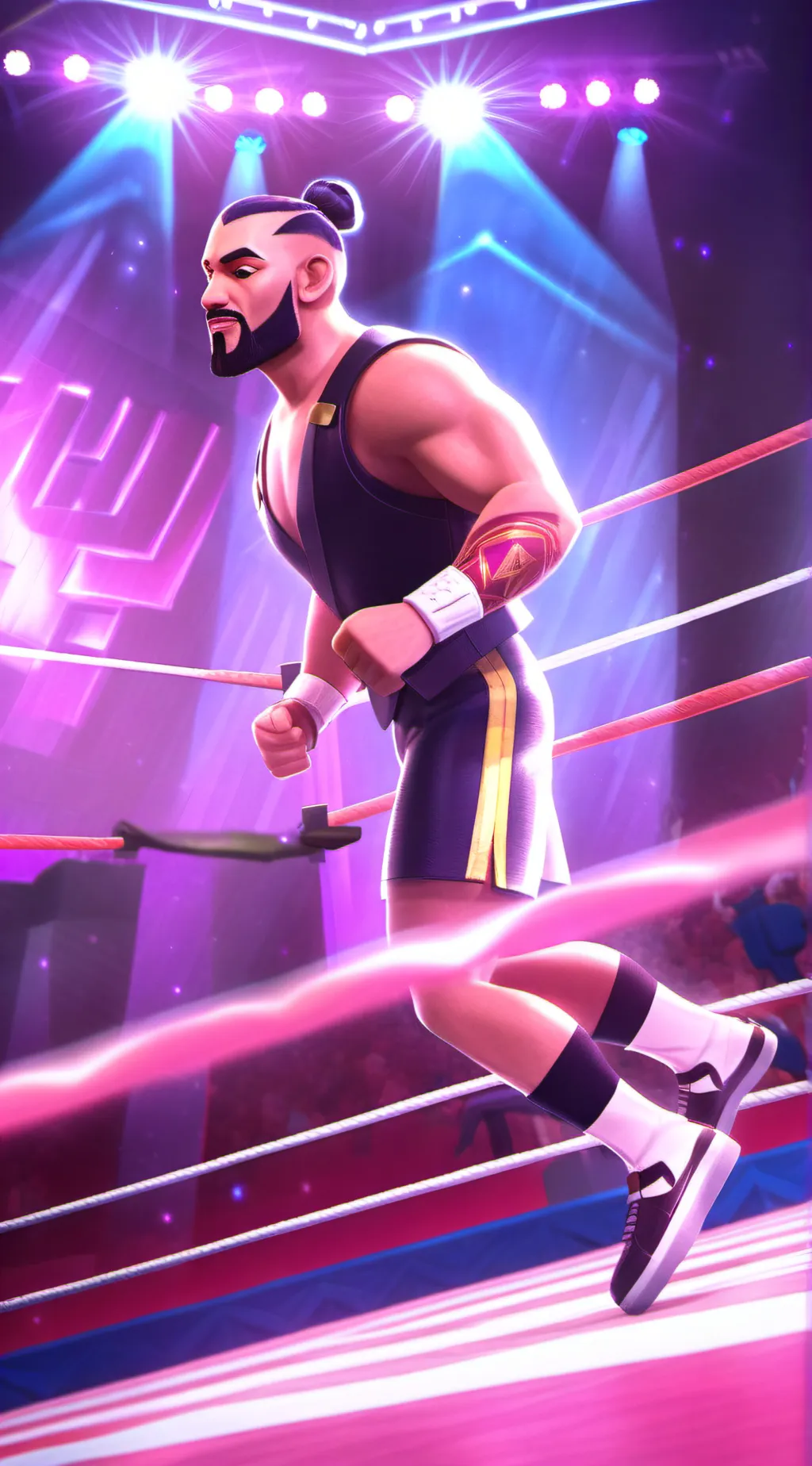 ai character: WWE  background