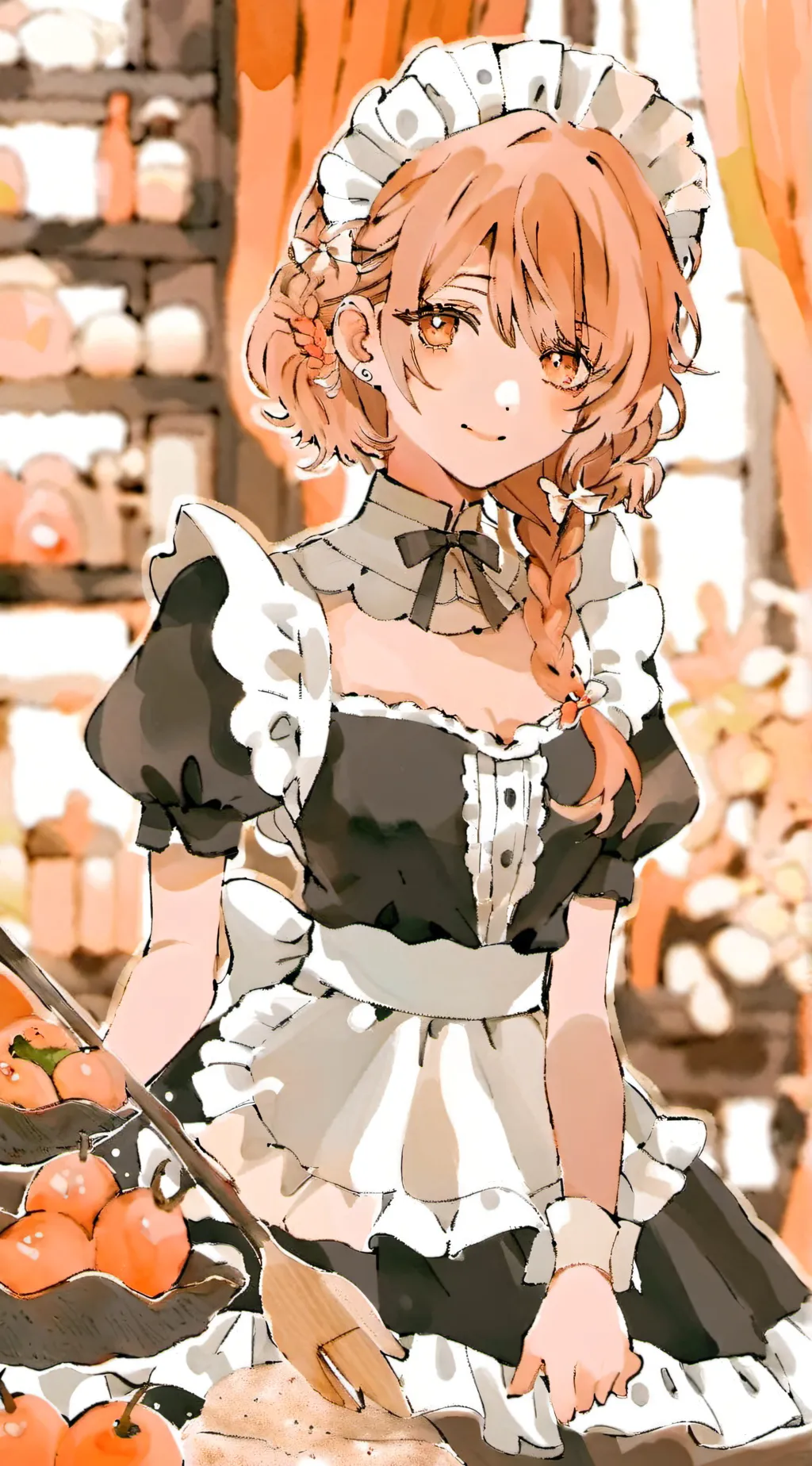 ai character: maids work background
