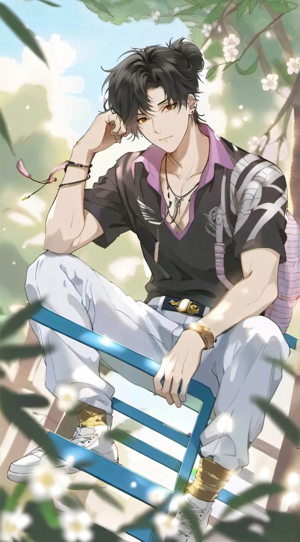 ai character: Geto sugure background