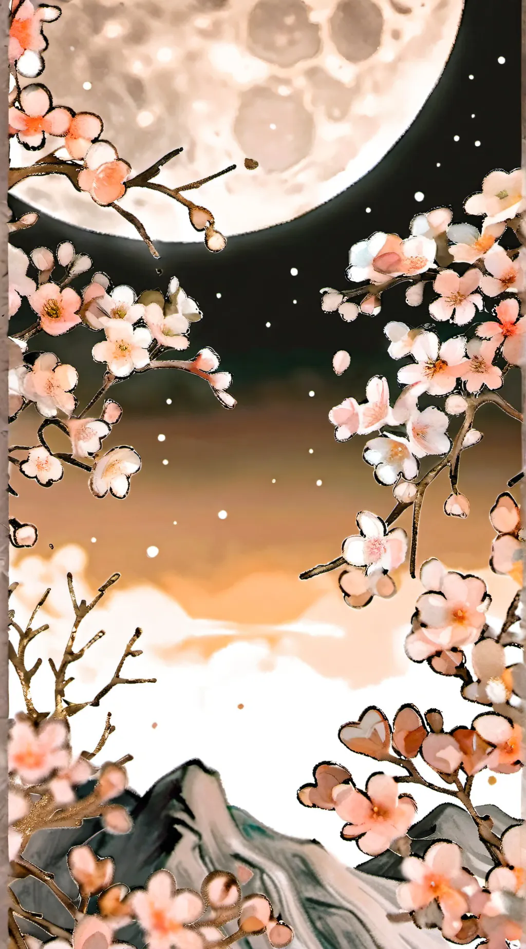 ai character: Snowy background