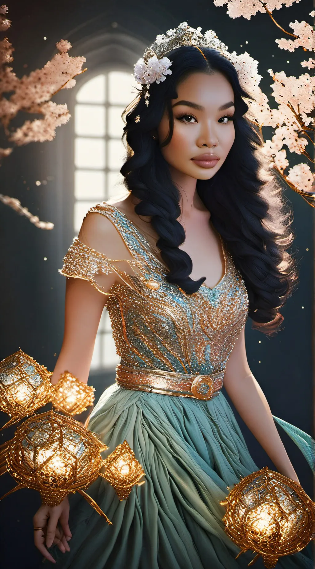 ai character: Tina background