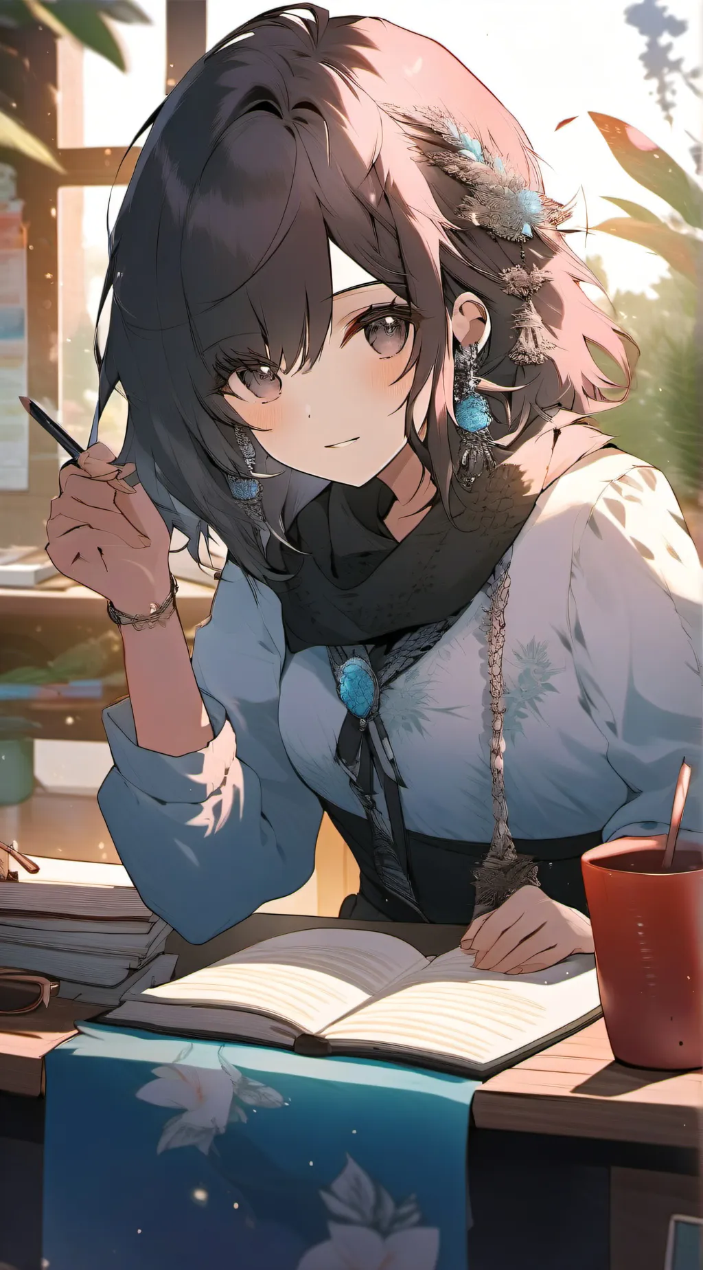 ai character: Teacher time background