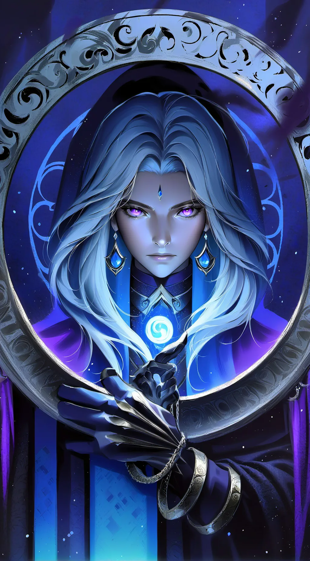 ai character: 🪻🔮izumata🔮🪻 background