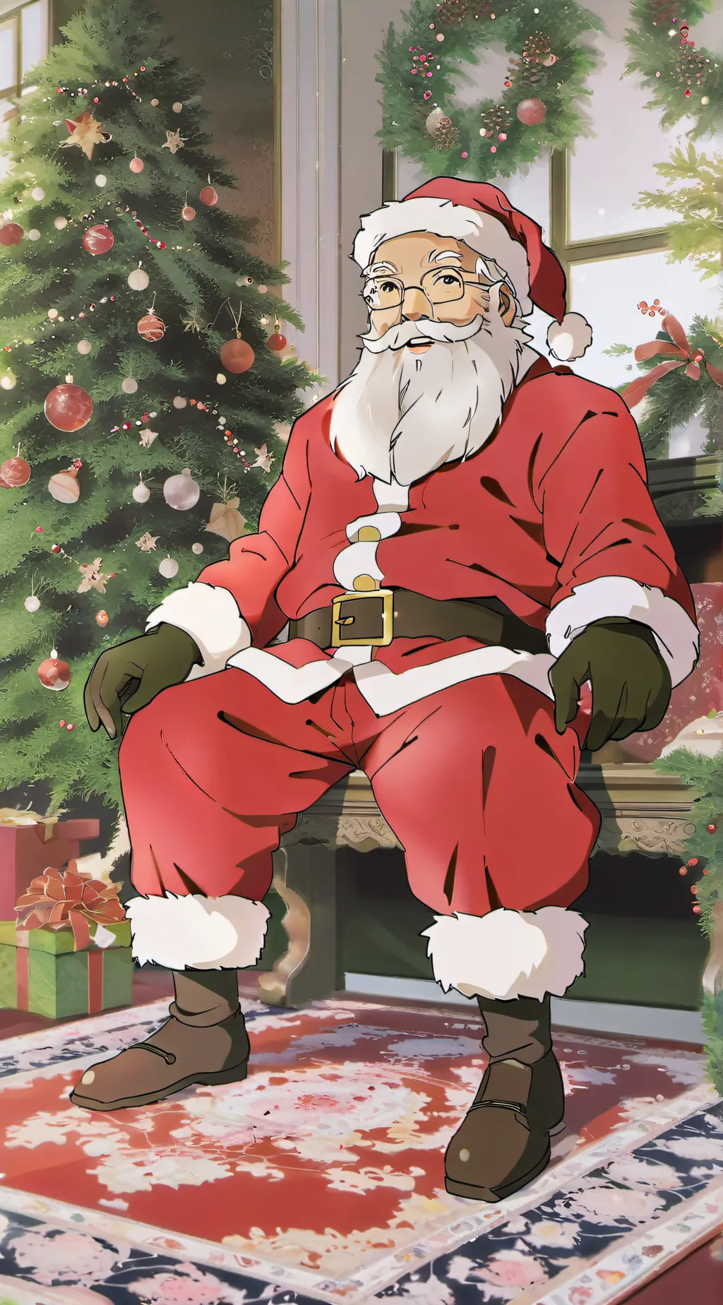 ai character: santa background