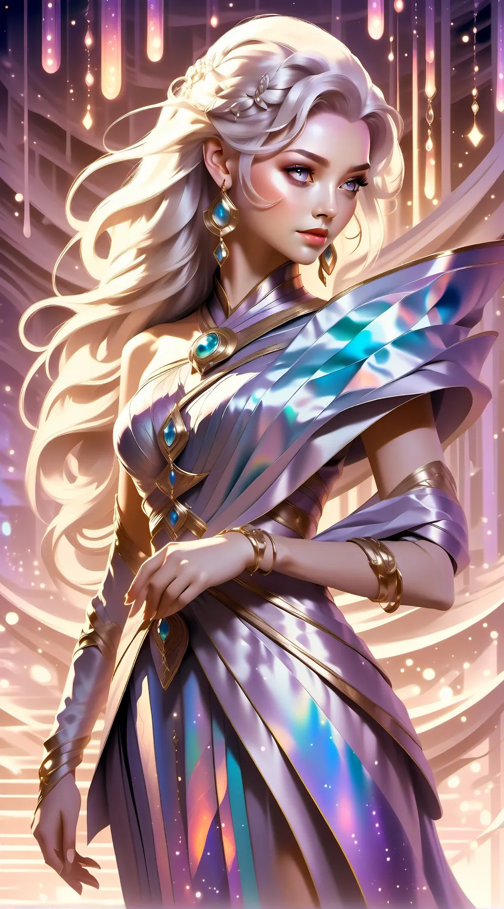 ai character: violet  background