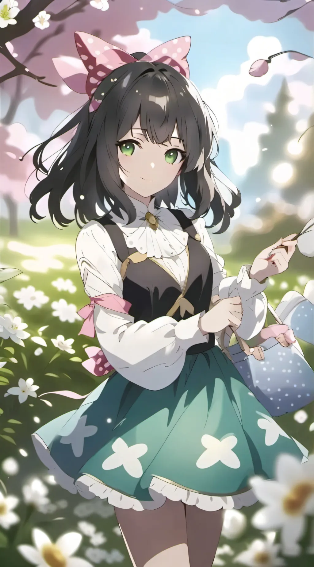 ai character: niña amorosa background