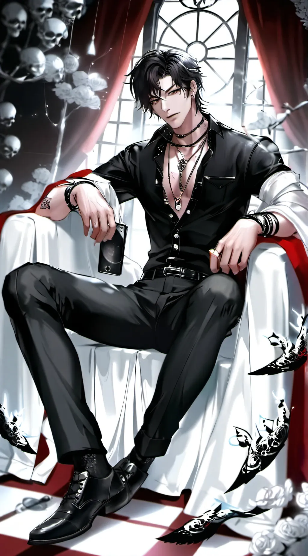 ai character: Edward void ￼￼ background