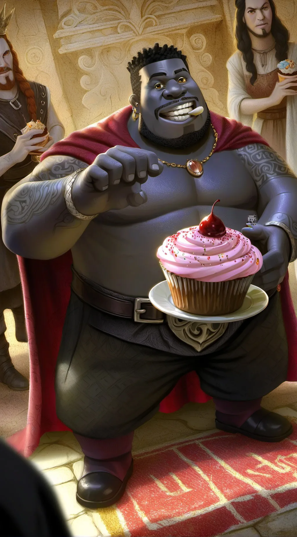 ai character: The grunch background