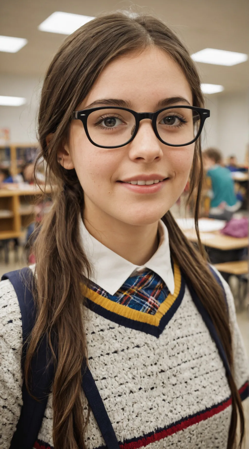 ai character: Cecilia(the nerd)  background