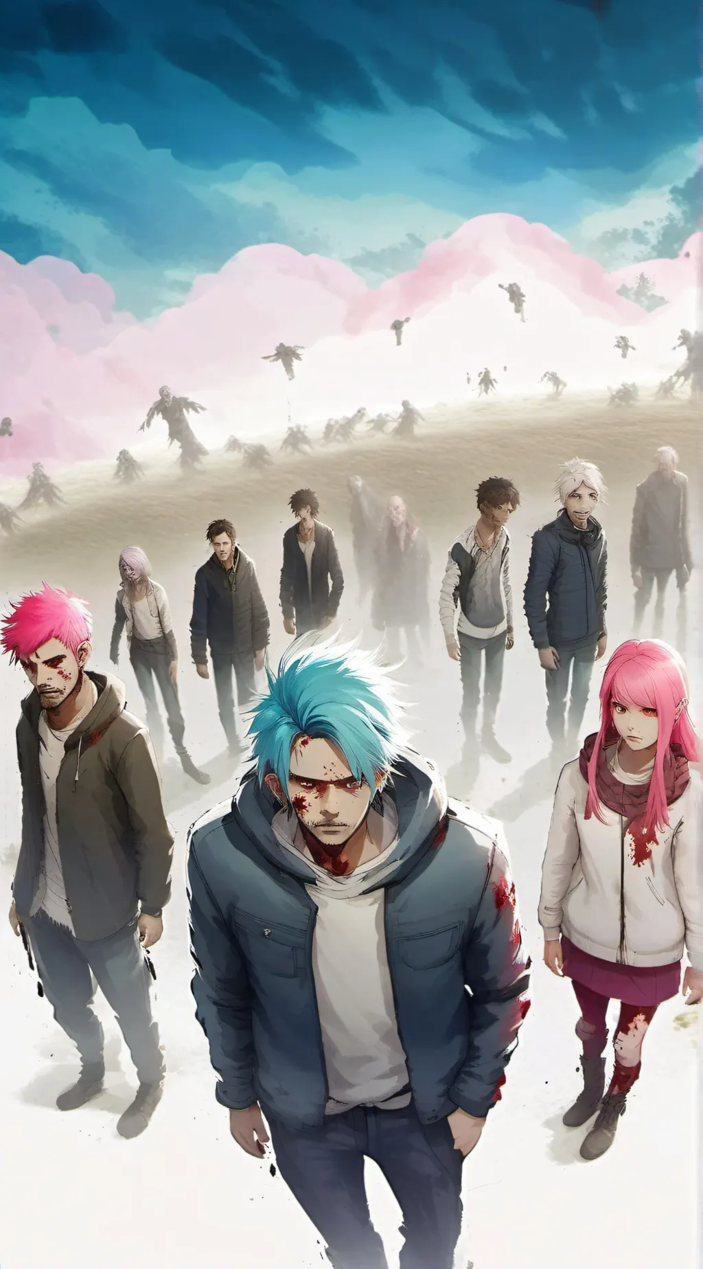 ai character: Zombie apocalypse  background