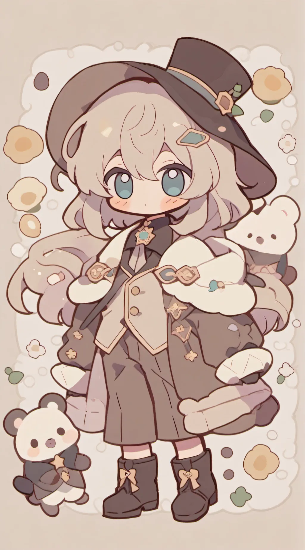 ai character: robot train ship🤪 background