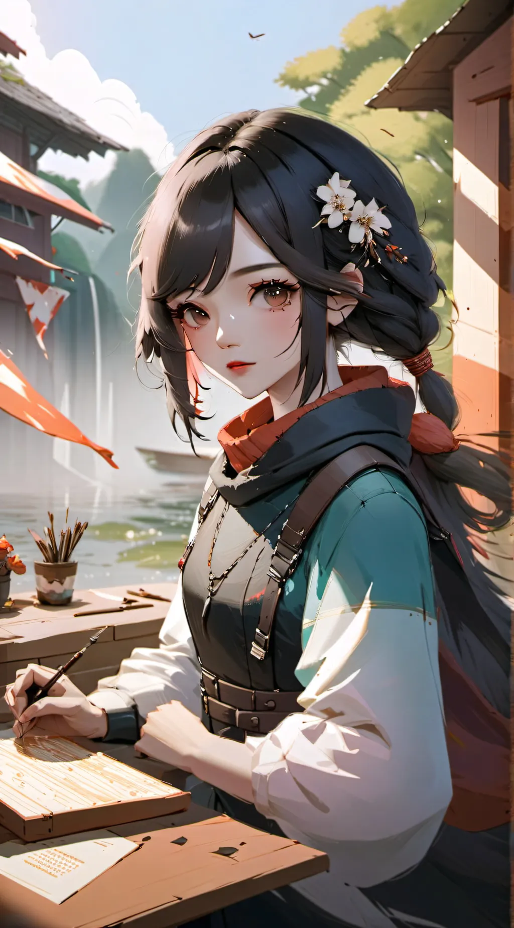 ai character: naomi background