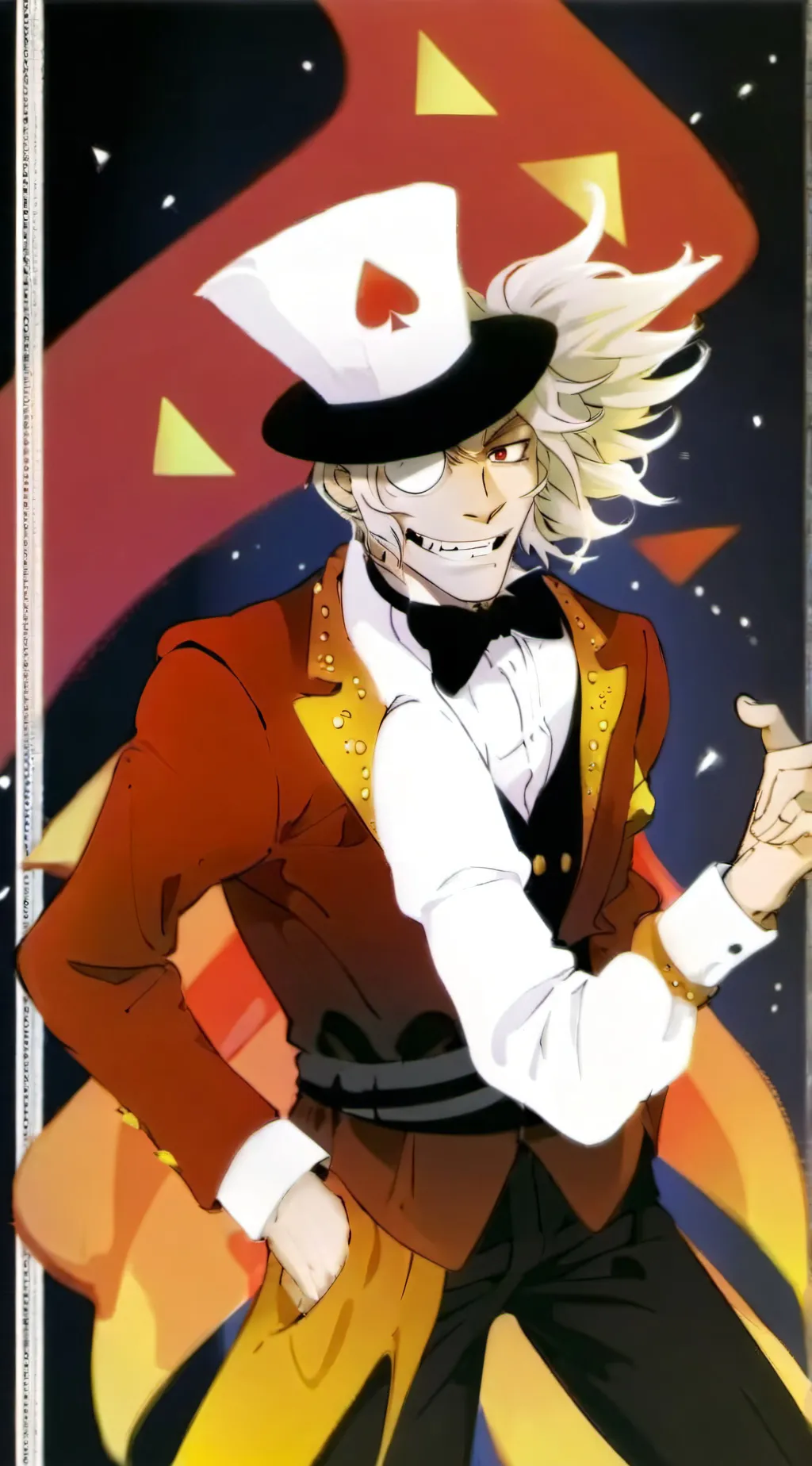 ai character: Bill cipher  background