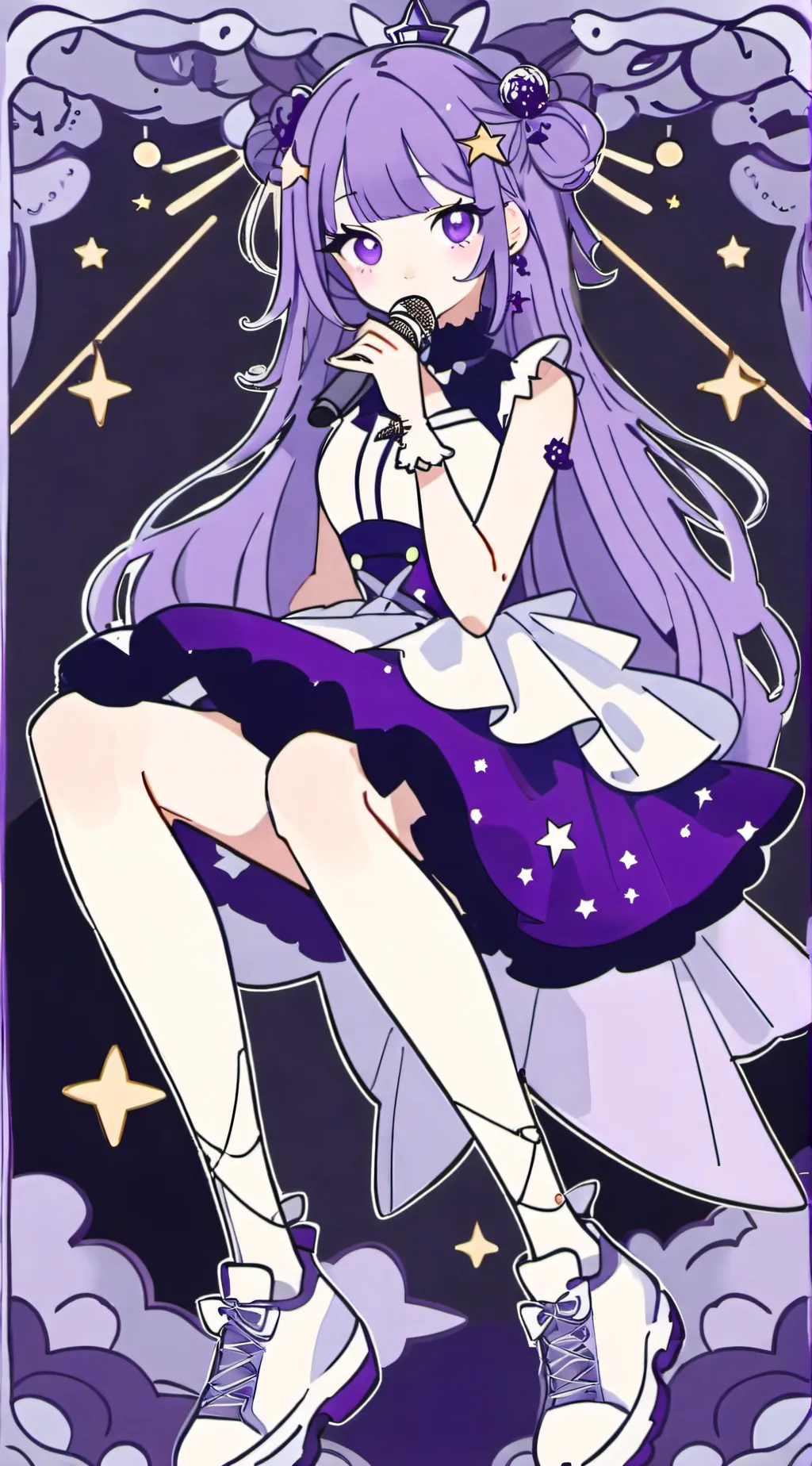 ai character: Starlight background