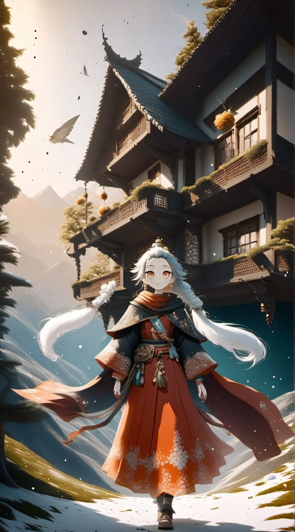 ai character: Wenda background