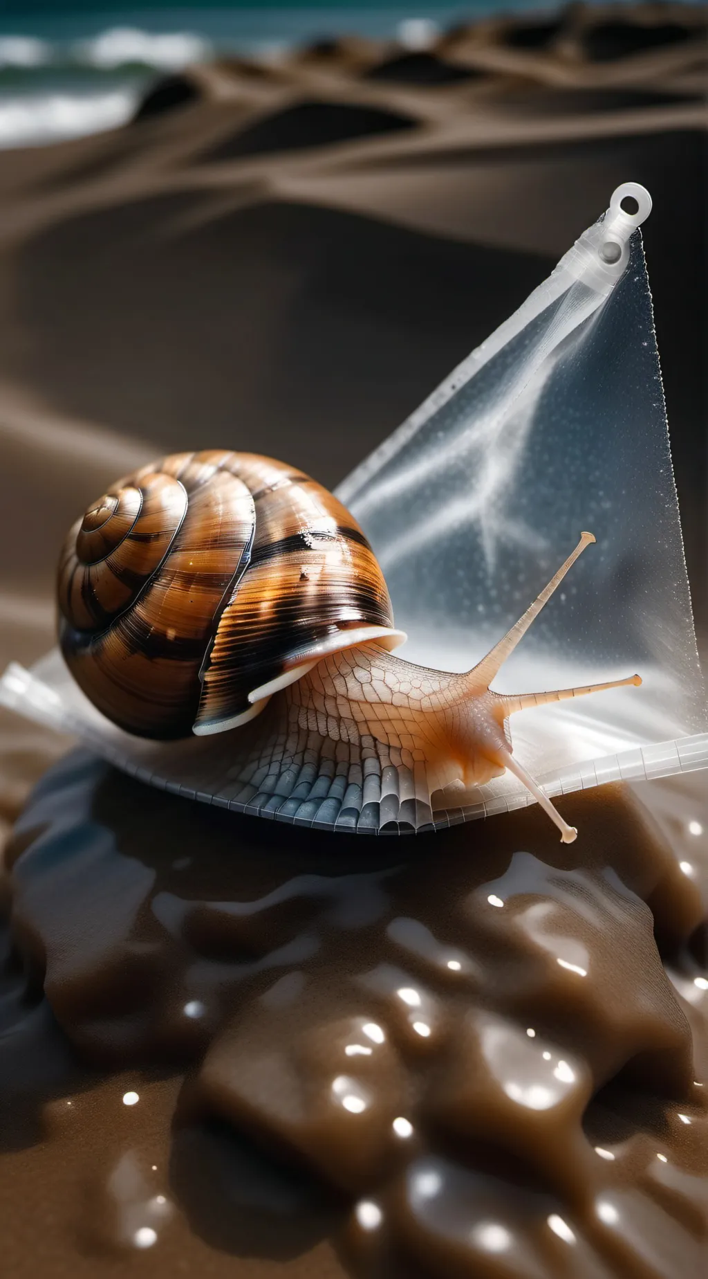 ai character: Snail background