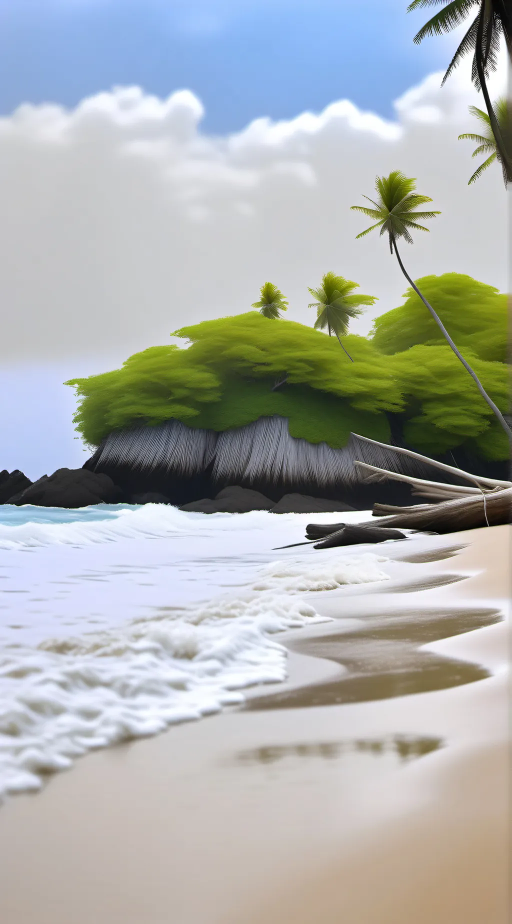 ai character: Prehistoric Island background