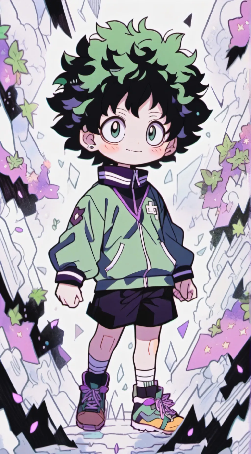 ai character: Mha roast battle background