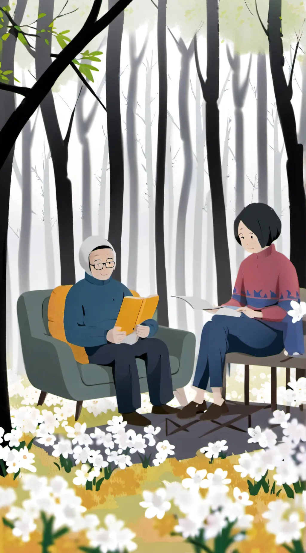 ai character: circles world background