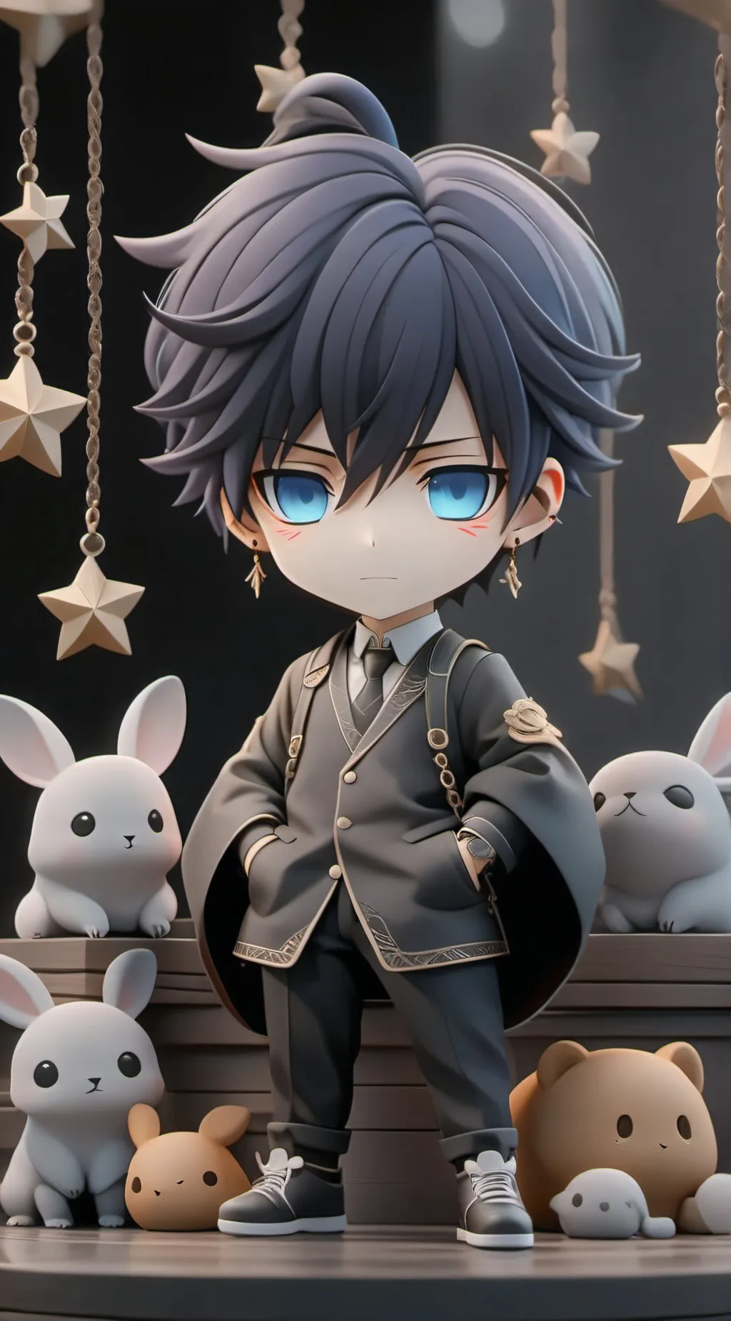 ai character: bonequinho megumi background