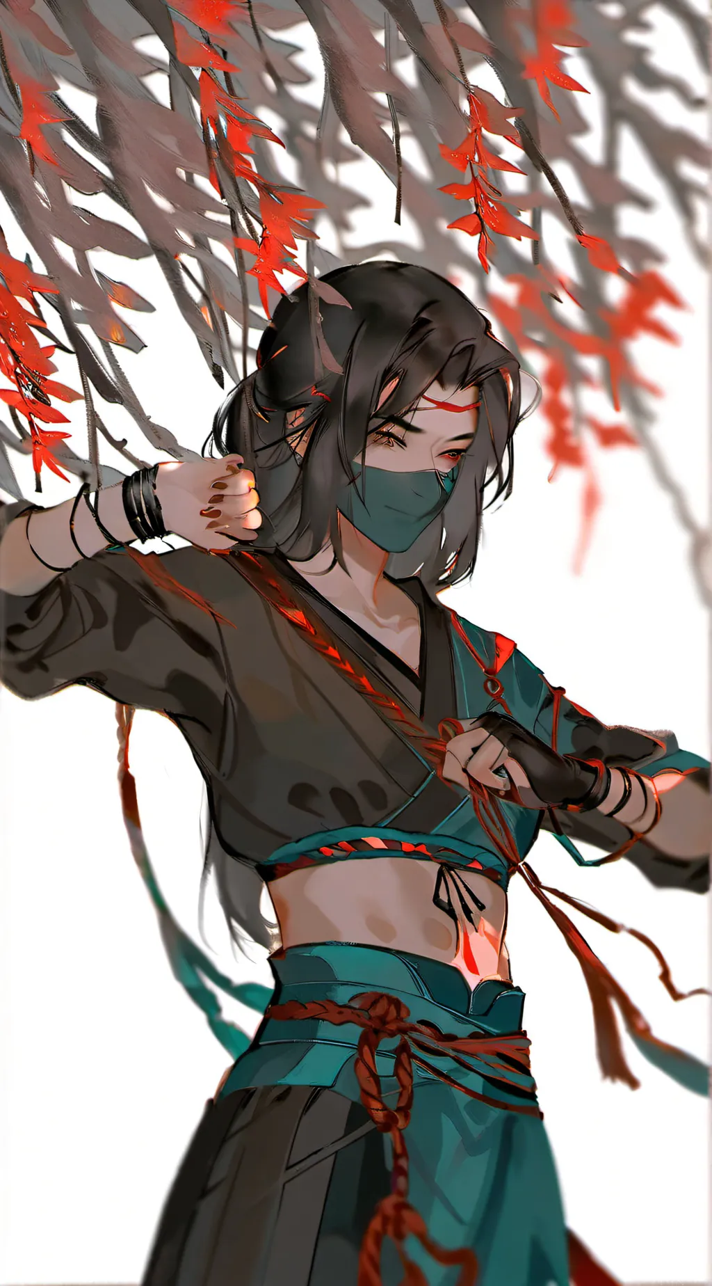 ai character: Scarlet background