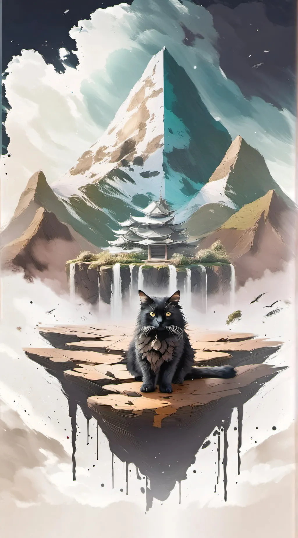 ai character: gato misterioso background